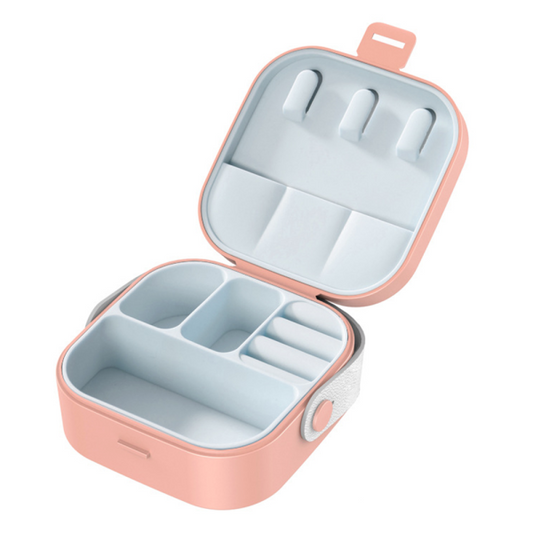 Elegant Travel Jewelry Box  – Premium Organizer for Rings, Earrings & Necklaces – Gift-Ready & Portable